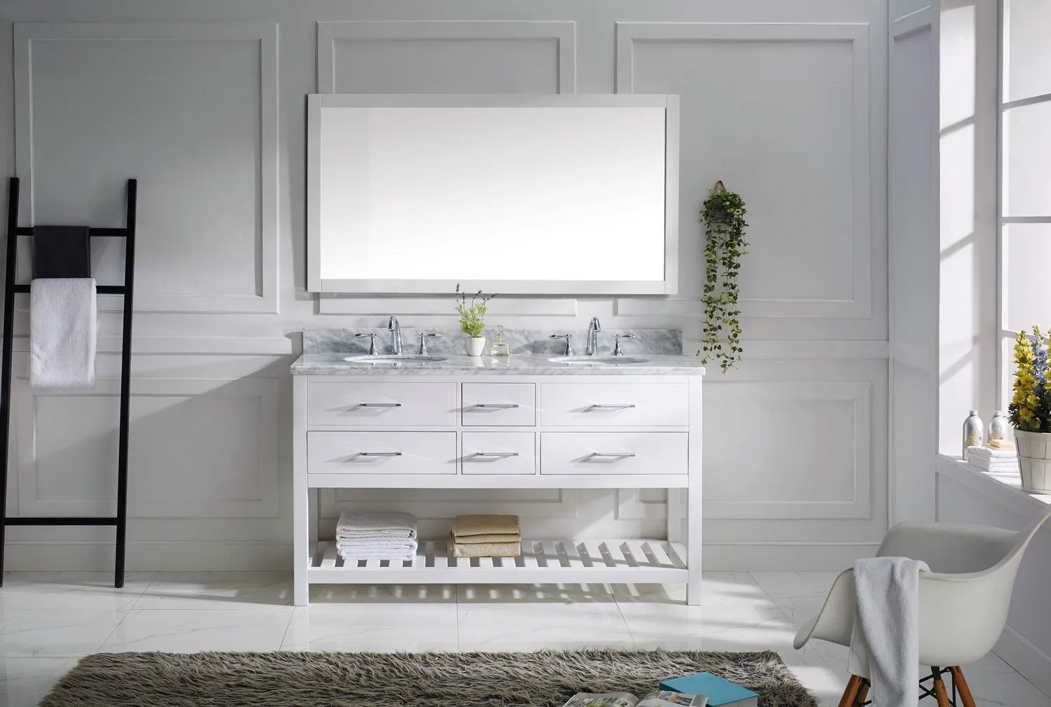 60 Double Bathroom Vanity