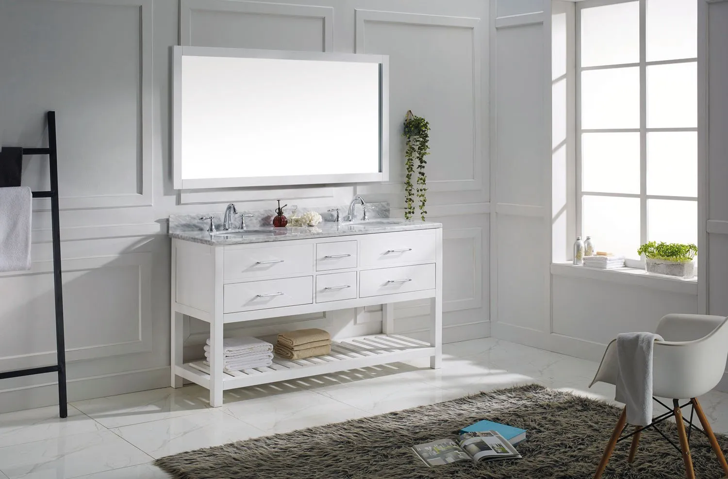 60 Double Bathroom Vanity