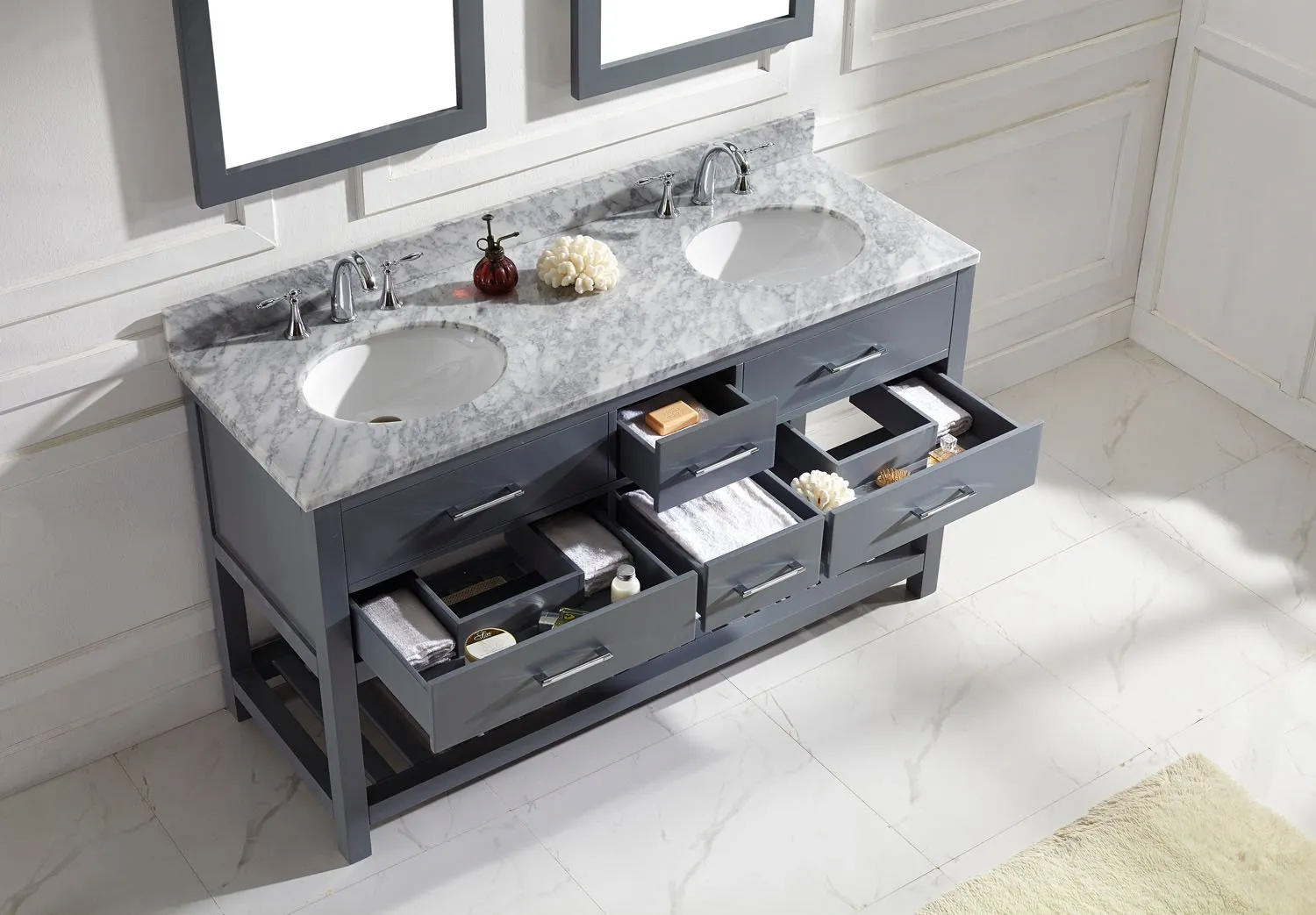 60 Double Bathroom Vanity