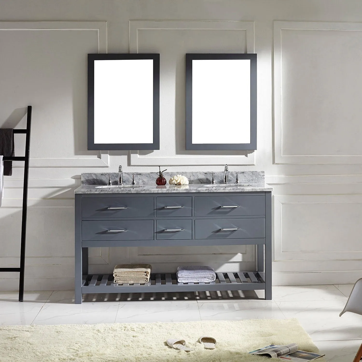 60 Double Bathroom Vanity