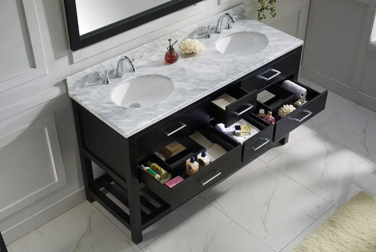 60 Double Bathroom Vanity