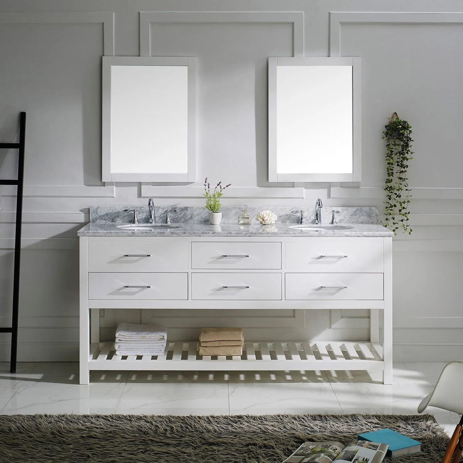 72 Double Bathroom Vanity