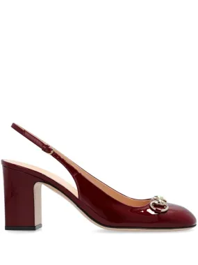 75MM HORSEBIT SLINGBACK PUMPS