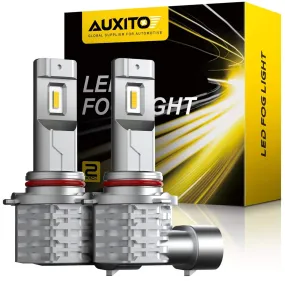 9145 LED Bulb 9140/H10 LED Fog Light Bulb, 3000K Golden Yellow Light, CSP LED Chips