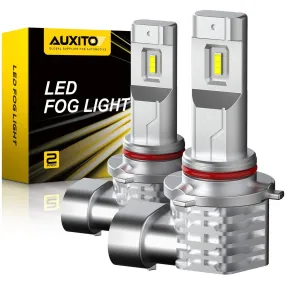 9145/9140/H10 LED Fog Light Bulb Fanless, 6000LM Per Set, CSP LED Chips