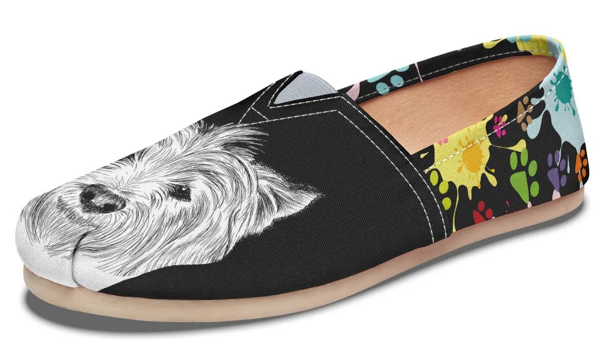 Artsy Westie Casual Shoes