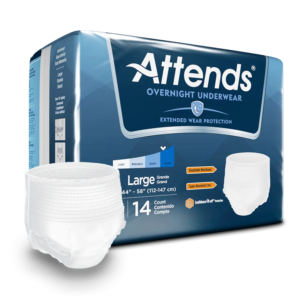 Attends Overnight Incontinence Care Protective Underwear