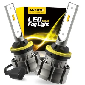 AUXITO 880 LED Fog Light Bulbs, 6000LM 3000K Amber Yellow lights, 300% Brightness