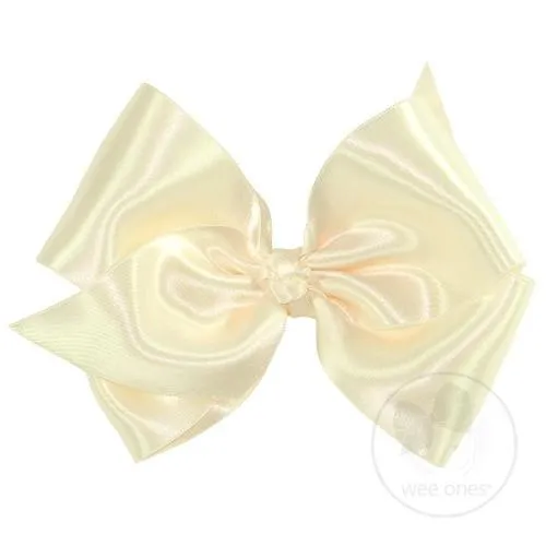 Barrette French Satin King Bow Wee Ones