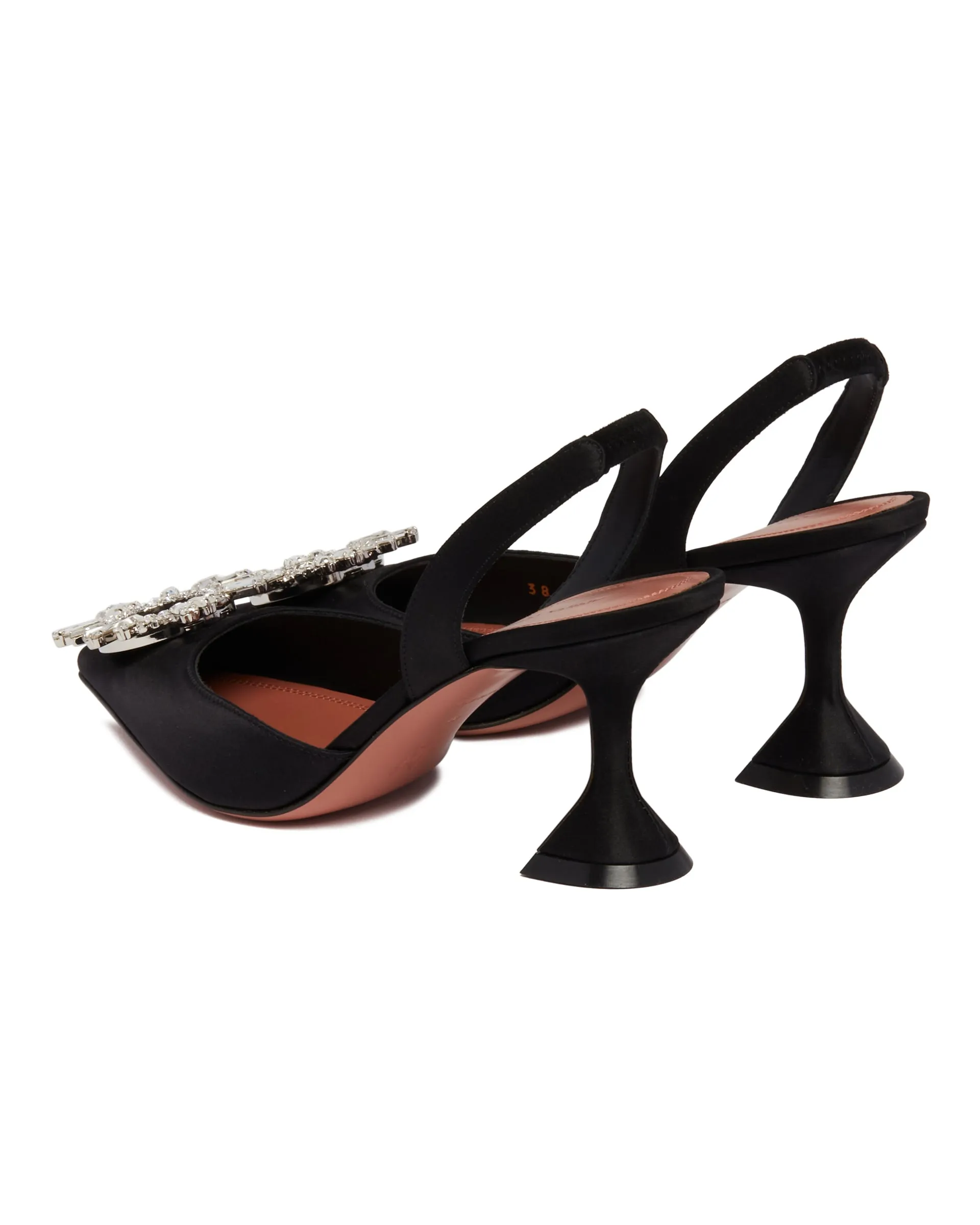 Begum Black Slingback Pumps