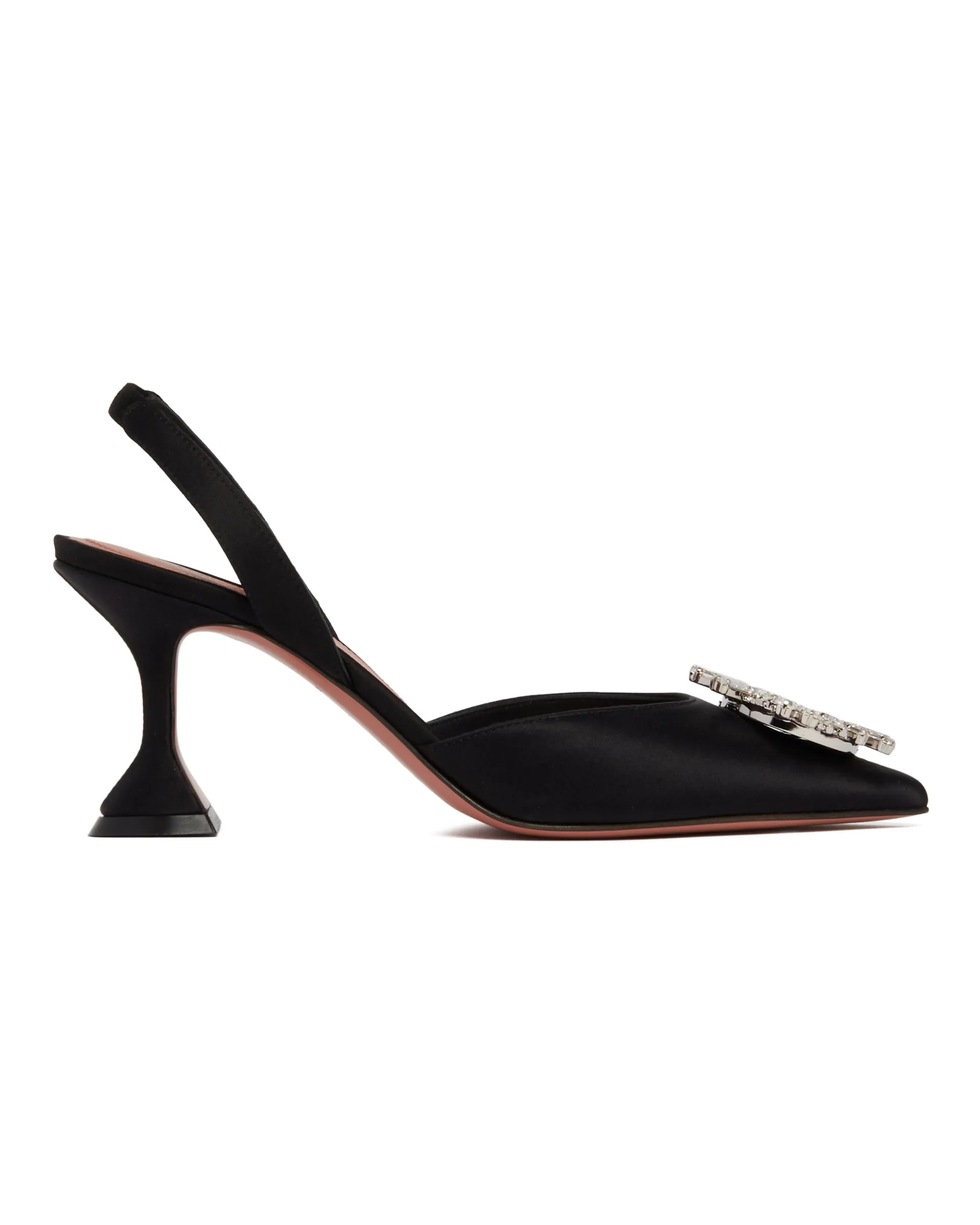 Begum Black Slingback Pumps