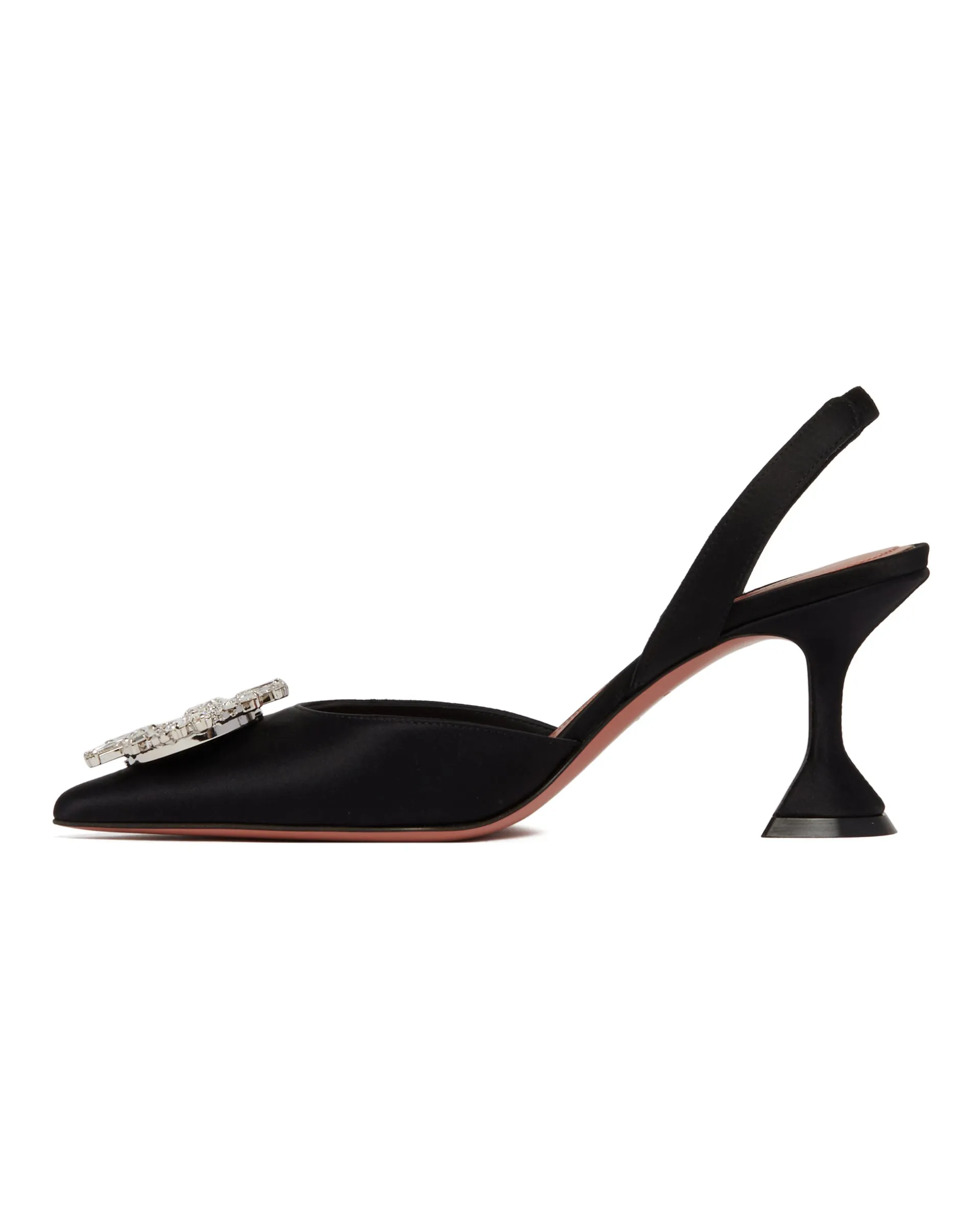 Begum Black Slingback Pumps