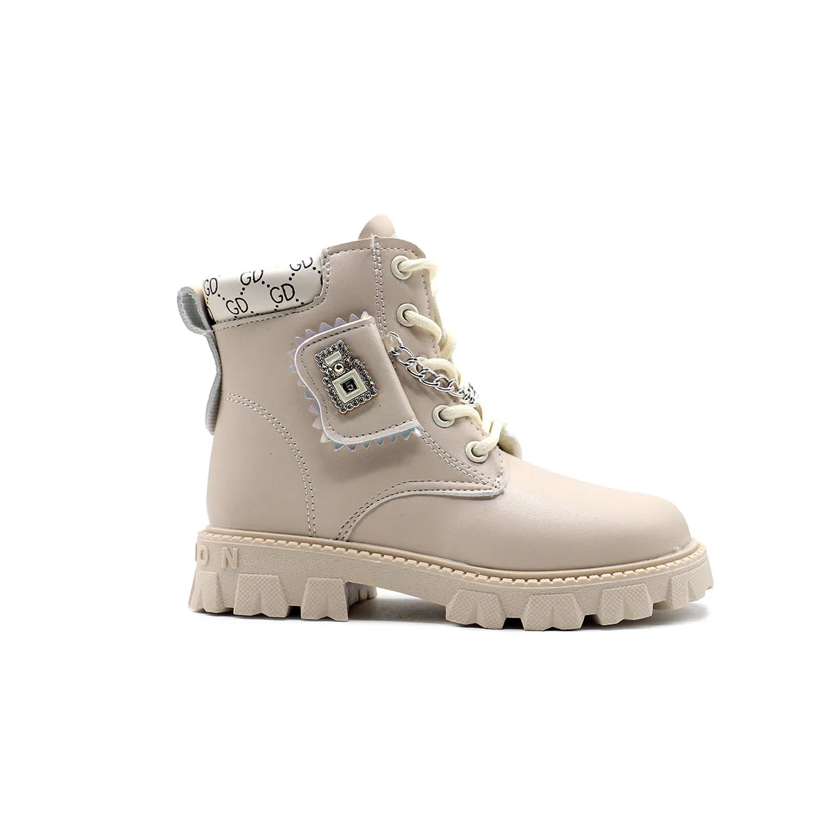 Beige Casual Boots G60018