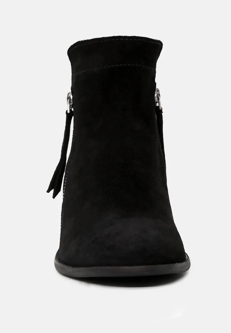 BESS Black Ankle Boots