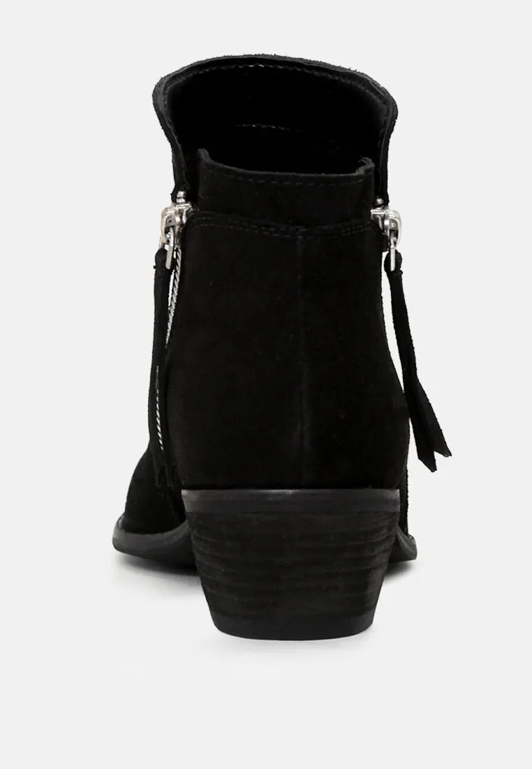 BESS Black Ankle Boots