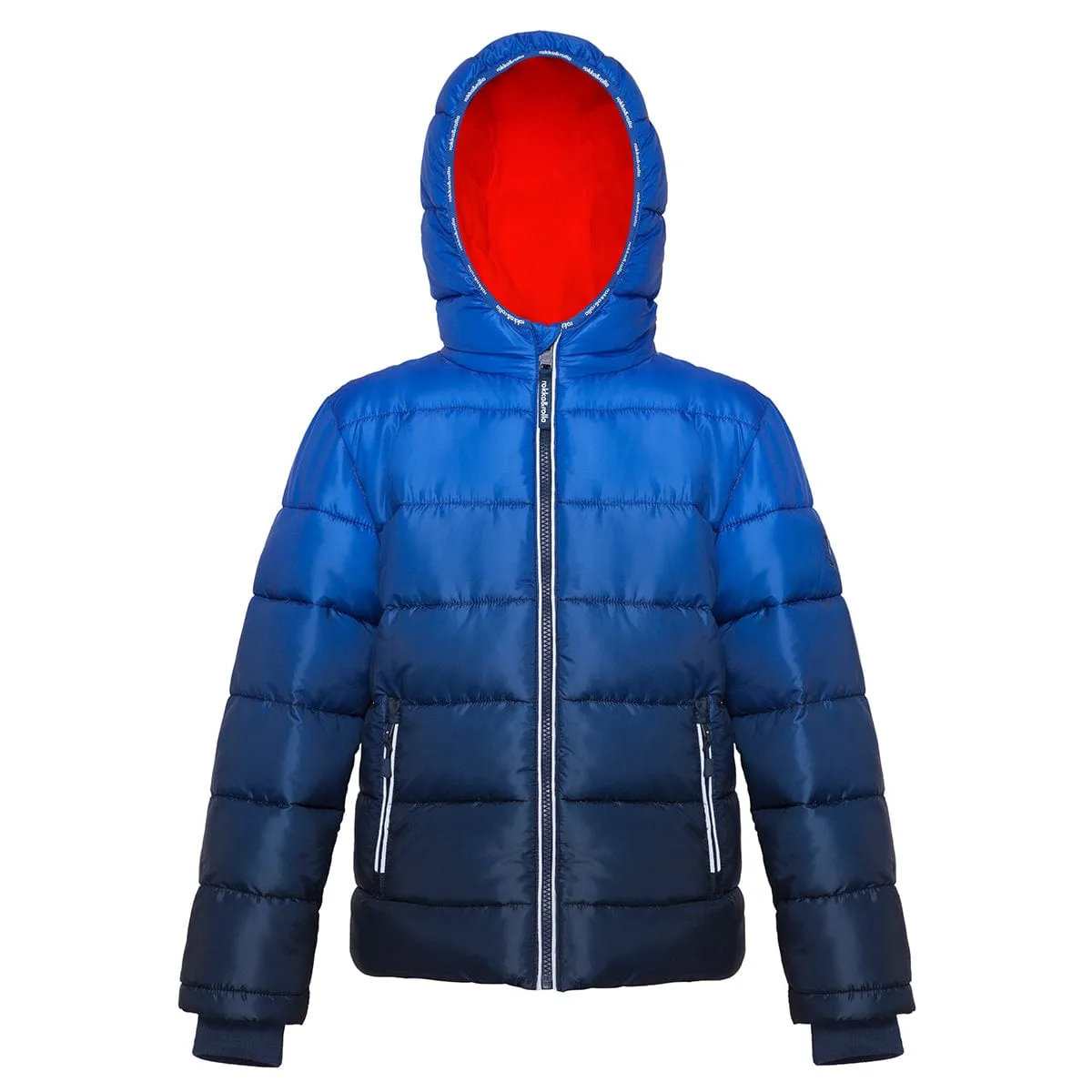 Blue Rokka Rolla Heavyweight Bubble Coat Fleece Inner Puffer Jacket 13149