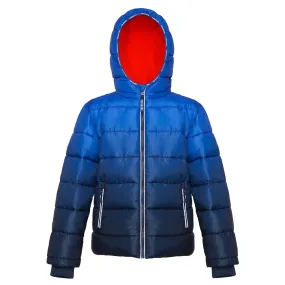 Blue Rokka Rolla Heavyweight Bubble Coat Fleece Inner Puffer Jacket 13149