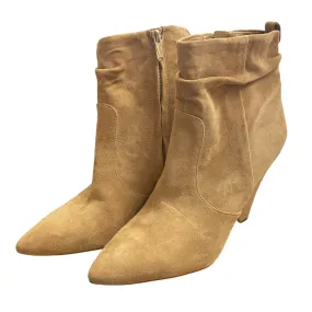 Boots Mid-calf Heels By Sam Edelman In Beige, Size: 11