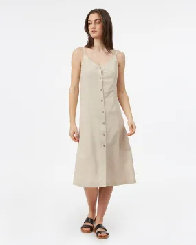 Button Front Linen Dress