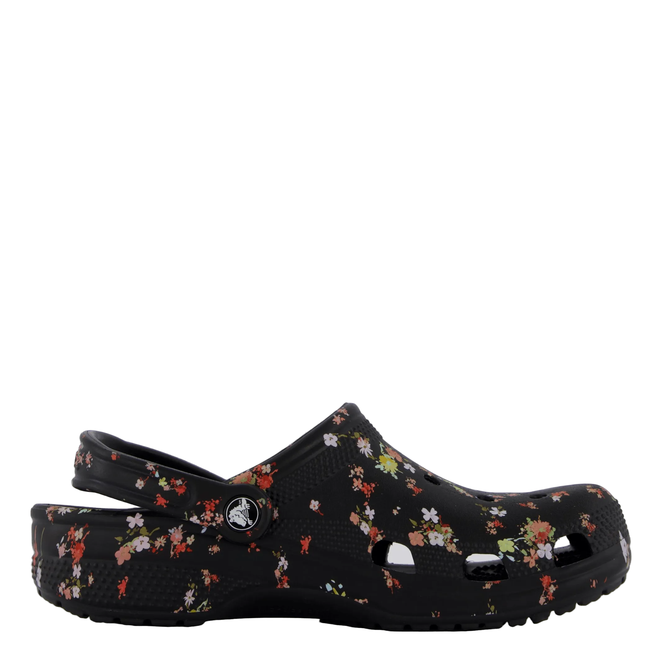 Classic Ditsy Floral Clog Black