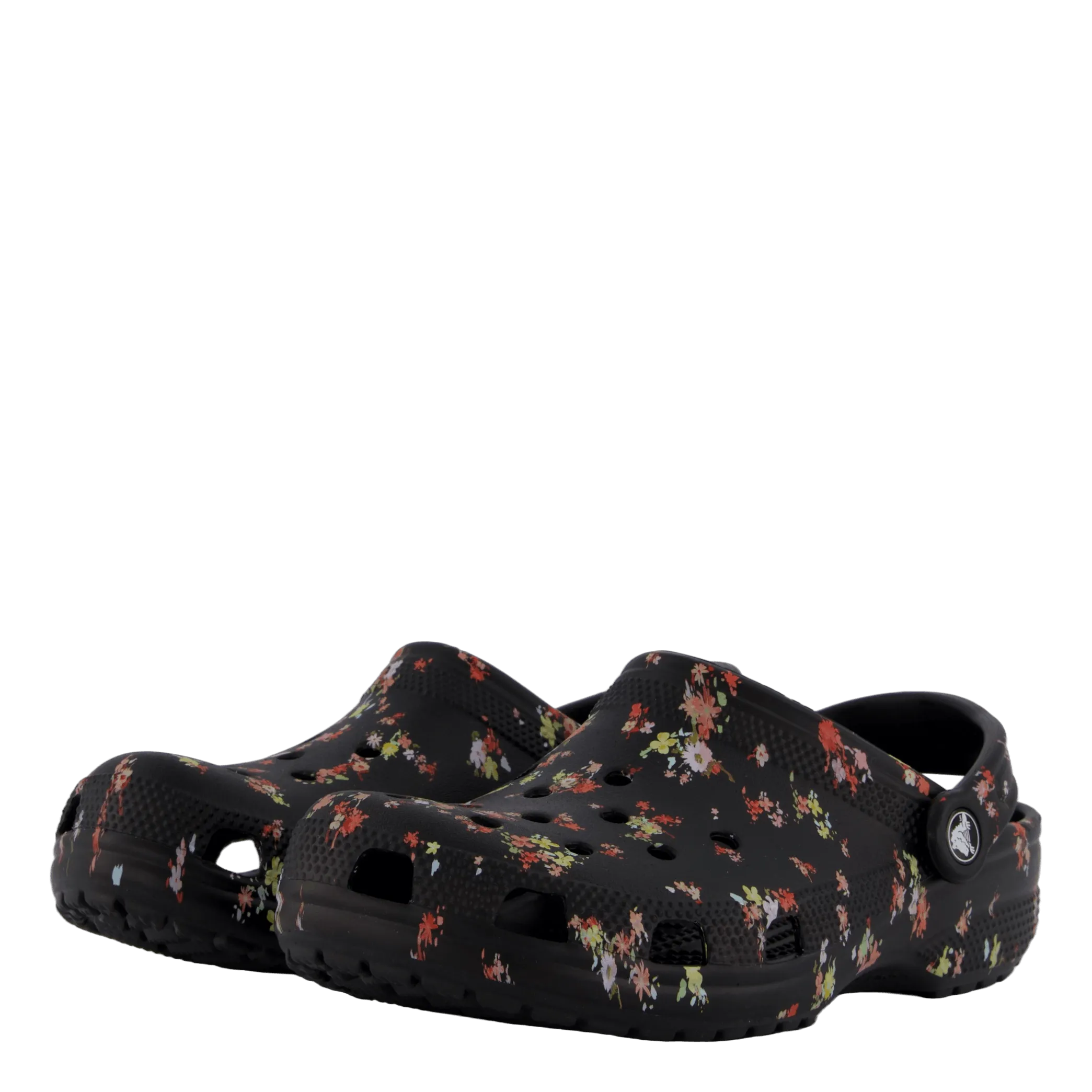 Classic Ditsy Floral Clog Black