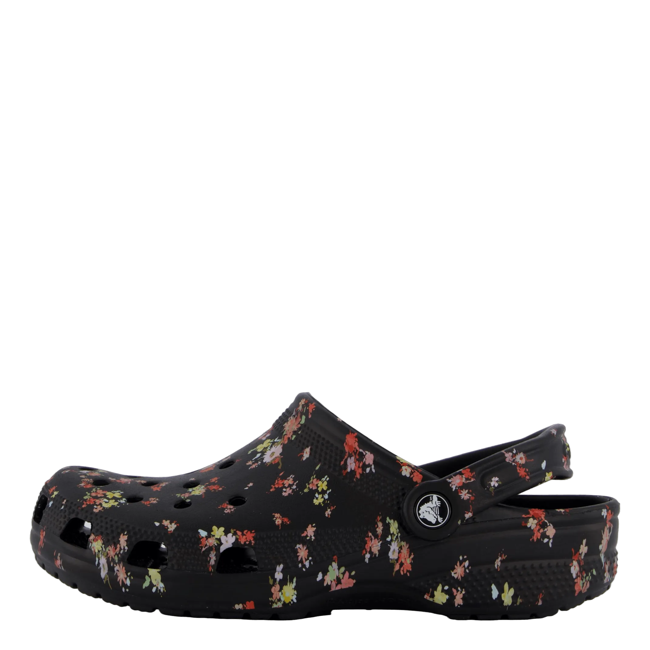 Classic Ditsy Floral Clog Black