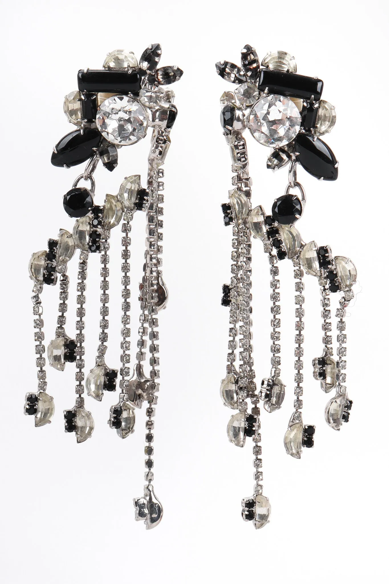 Crystal Waterfall Fringe Earrings