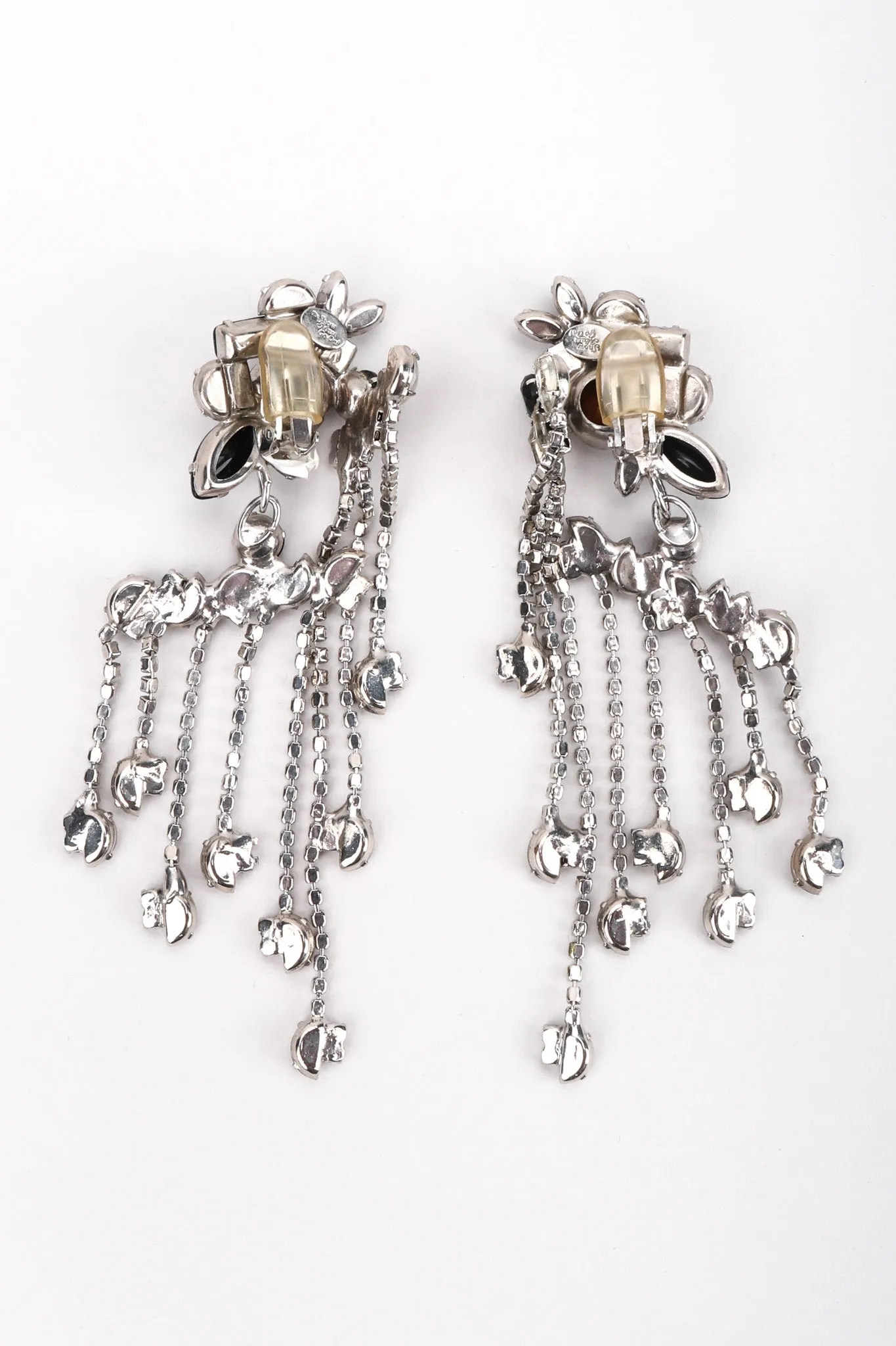 Crystal Waterfall Fringe Earrings