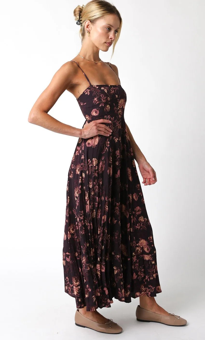 Emery Floral Square Neck Maxi Dress