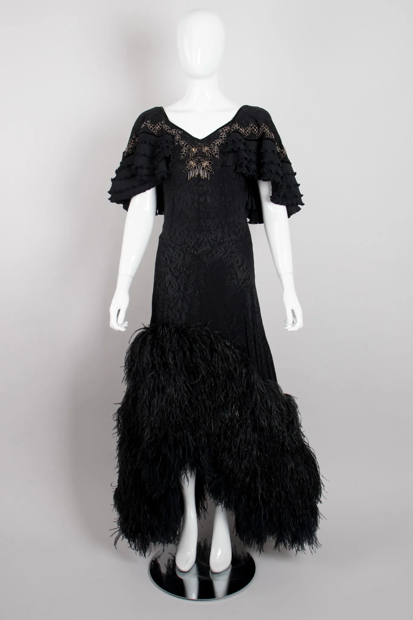 Feathered Flamenco Dress