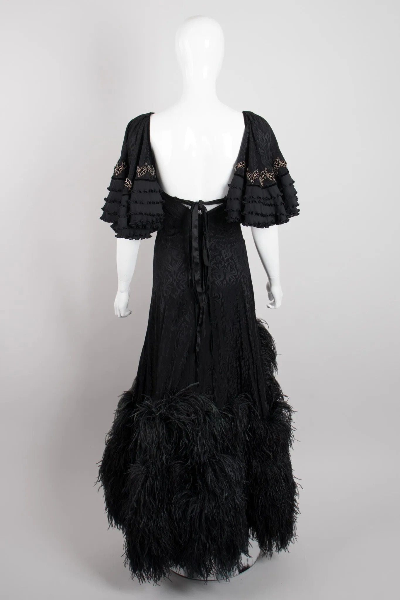 Feathered Flamenco Dress