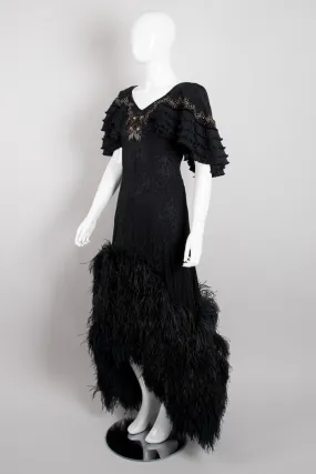 Feathered Flamenco Dress