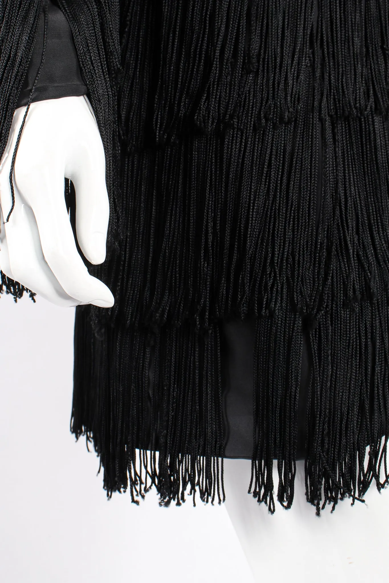 Fringed Shimmy Shirt Dress