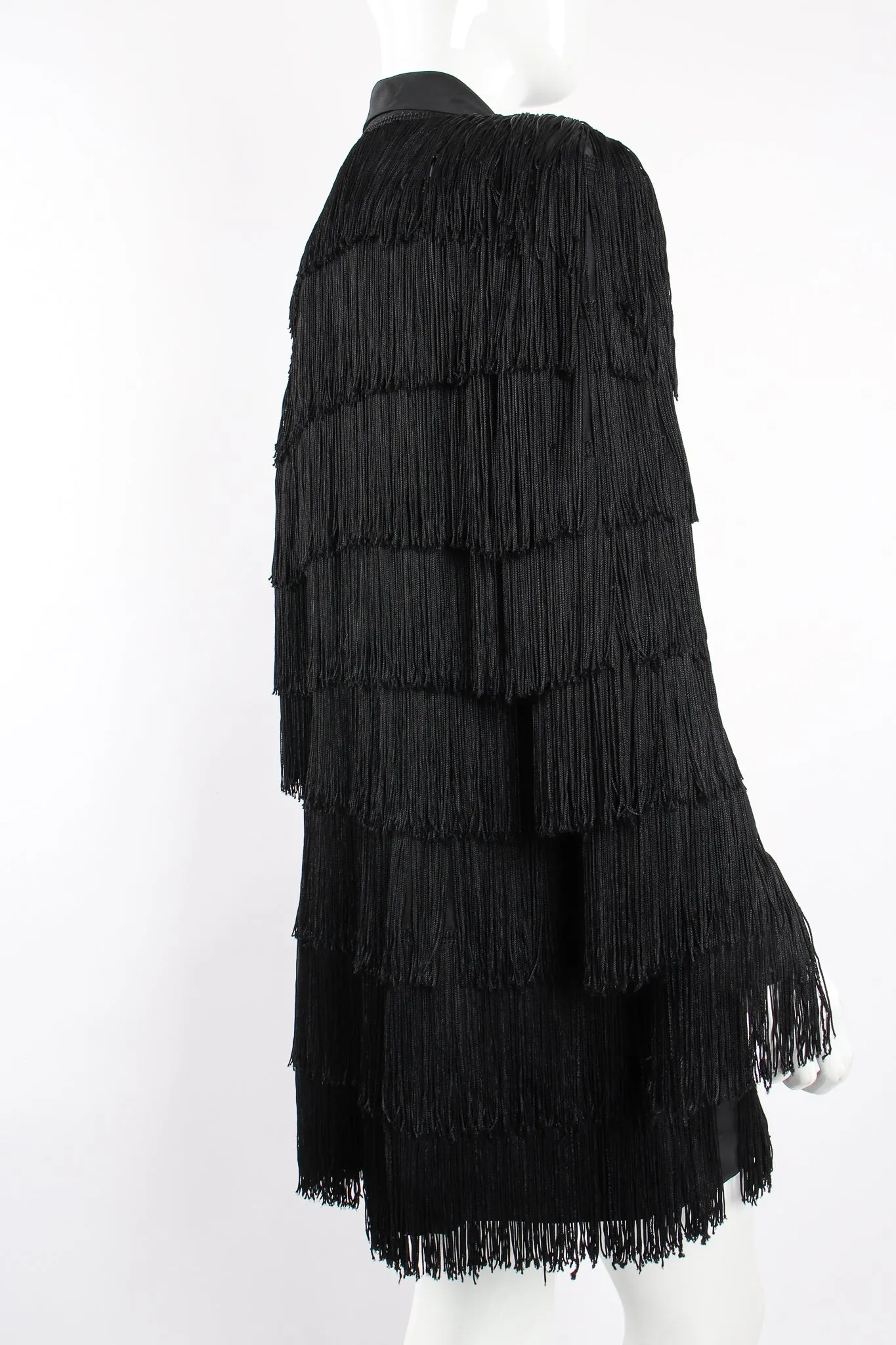 Fringed Shimmy Shirt Dress