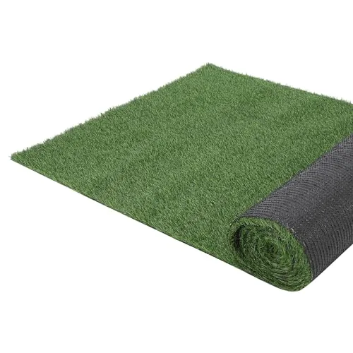 GARVEE Artificial Grass Turf, 3.5FT×82.2 FT Artificial Grass Outdoor Rug, Carpet Outdoor Turf, Football Field Turf, Thick Pet Turf, Garden Turf with Drainage Holes, Landscape Customized Available