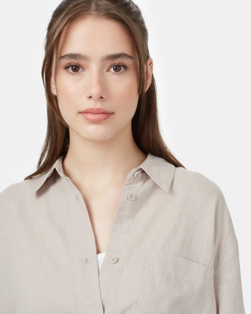 Hemp Button Front Shirt