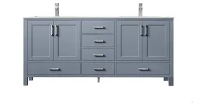 Jacques Modern Dark Grey 72 Double Sink Vanity | LJ342272DBWQ000