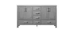 Jacques Modern Distressed Grey 60 Double Sink Vanity | LJ342260DDWQ000