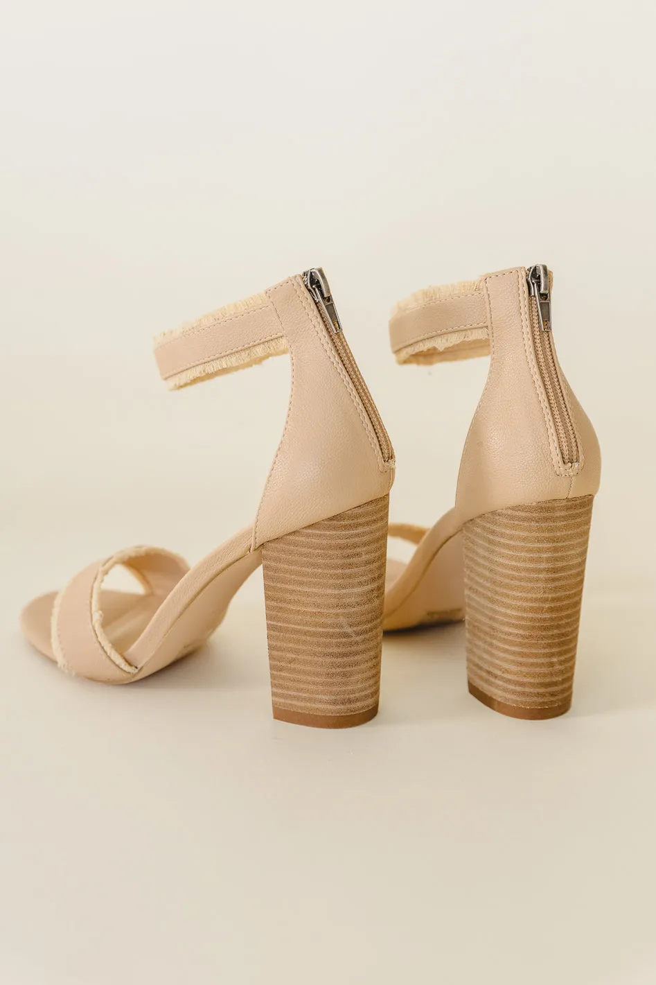 Kenzie Heels in Nude - FINAL SALE