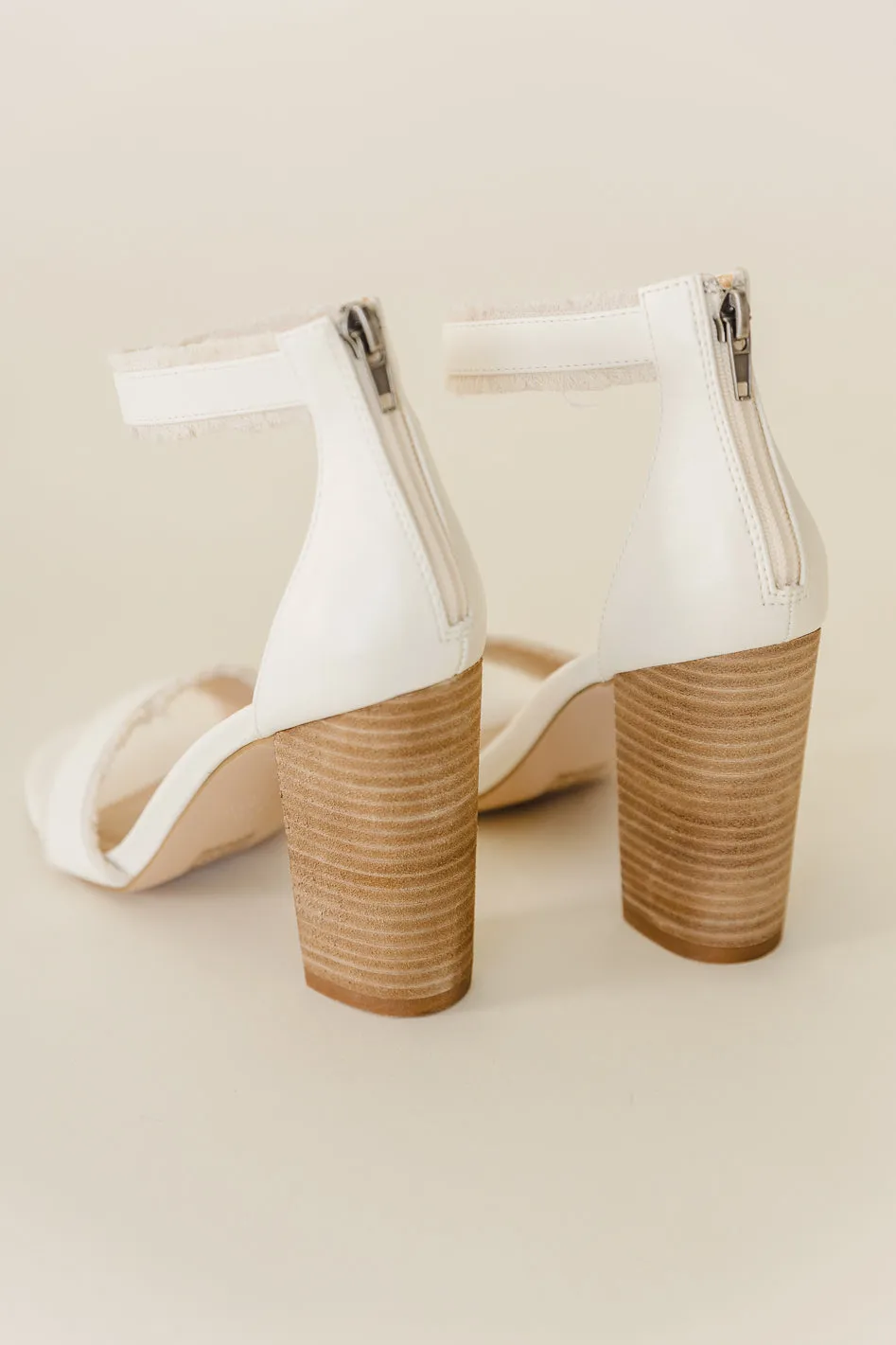 Kenzie Heels in White - FINAL SALE