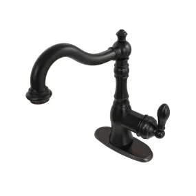 Kingston Brass FSY7705ACL American Classic Single-Handle 4 Centerset Bathroom Faucet with Push-Up Pop-Up, Oil Rubbed Bronze