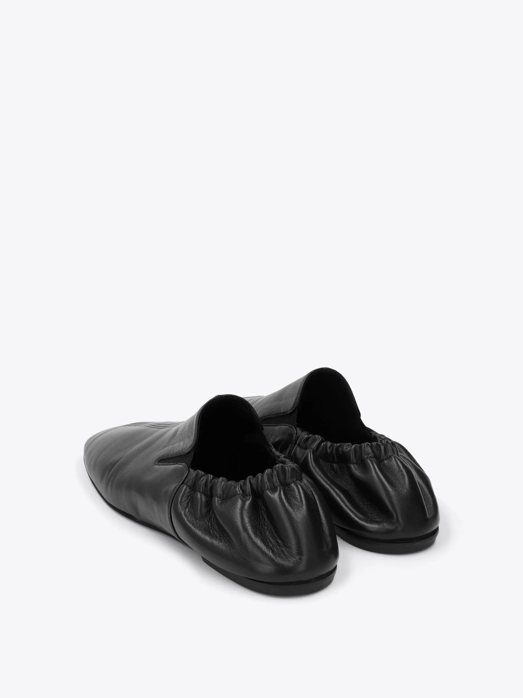 Leather slippers