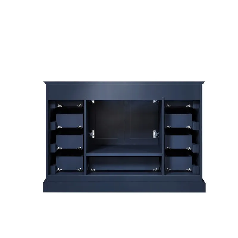 Lexora Dukes Transitional Navy Blue 48 Single Sink Vanity Set | LD342248SEDSM46F