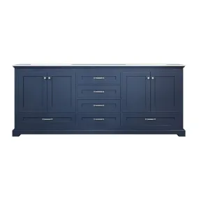 Lexora Dukes Transitional Navy Blue 80 Double Vanity | LD342280DEDS000