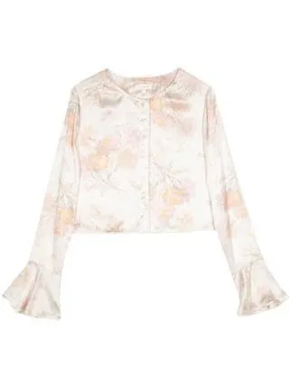 LYNDON FLORAL BELL SLEEVE TOP