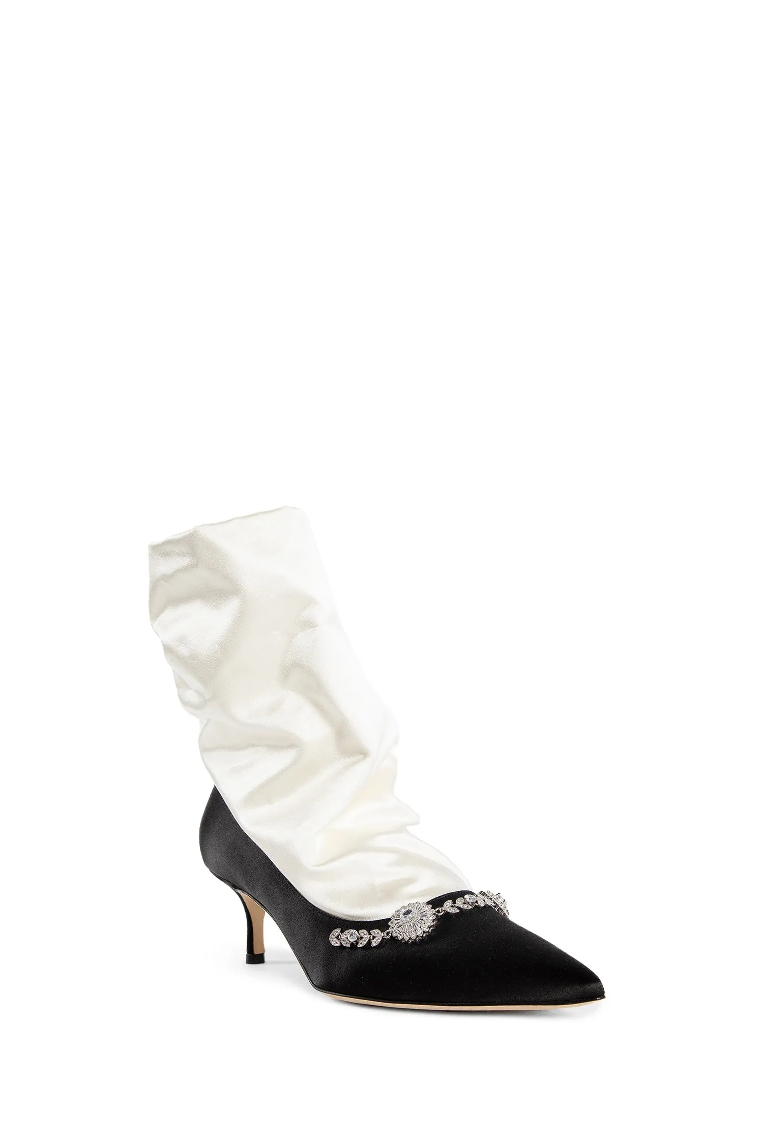 MANOLO BLAHNIK WOMAN BLACK&WHITE PUMPS