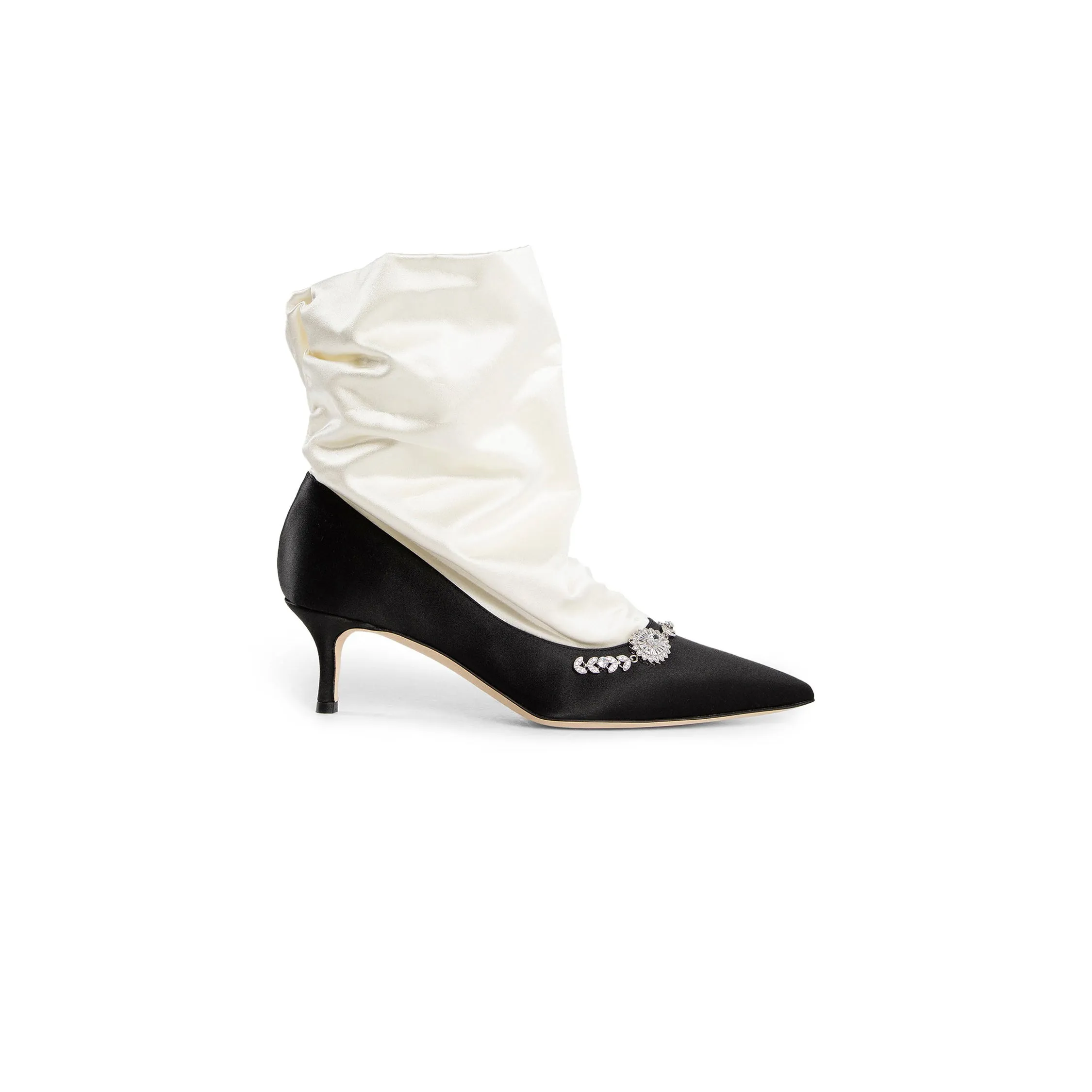 MANOLO BLAHNIK WOMAN BLACK&WHITE PUMPS