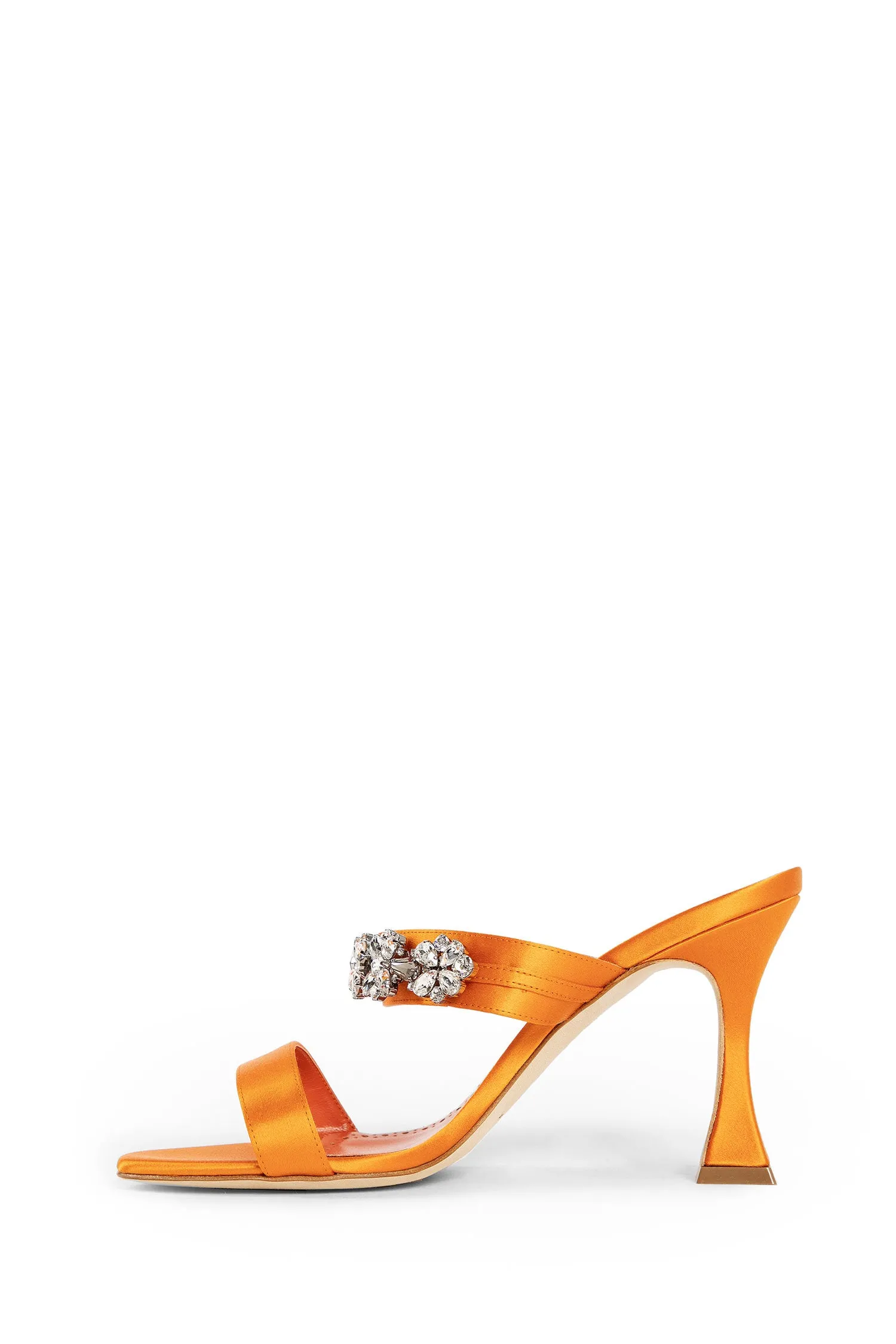 MANOLO BLAHNIK WOMAN ORANGE MULES