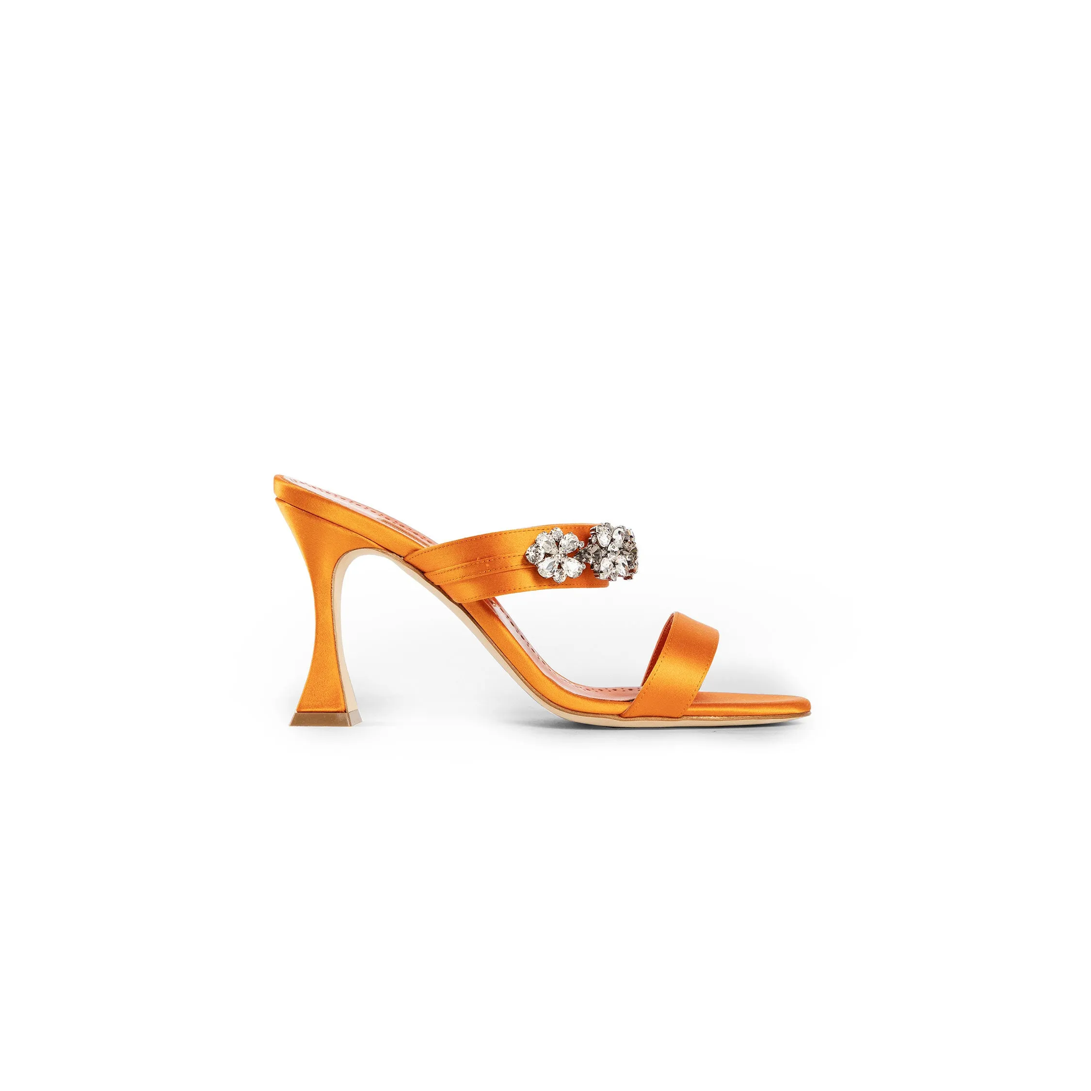 MANOLO BLAHNIK WOMAN ORANGE MULES