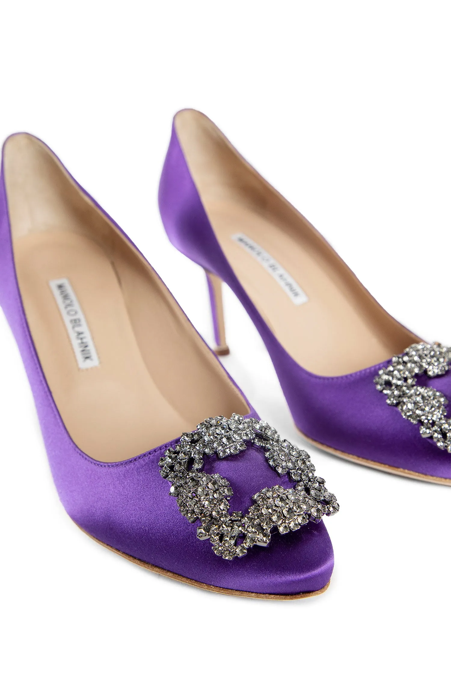 MANOLO BLAHNIK WOMAN PURPLE PUMPS